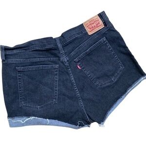 Levi’s High Rise Cutoff Shorts Faded Black Size 33